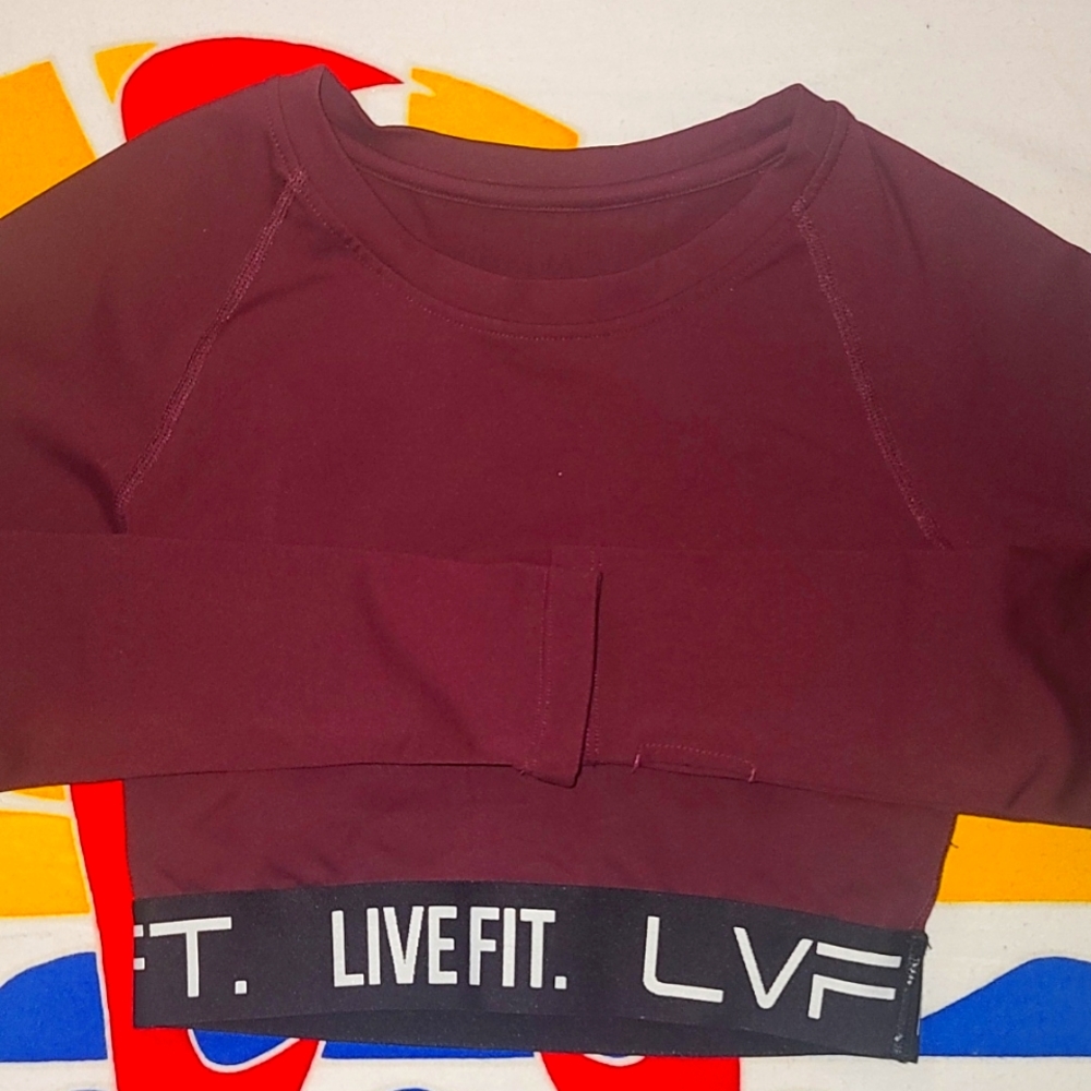 LVFT LIVE FIT CROP TOP SIZE SMALL